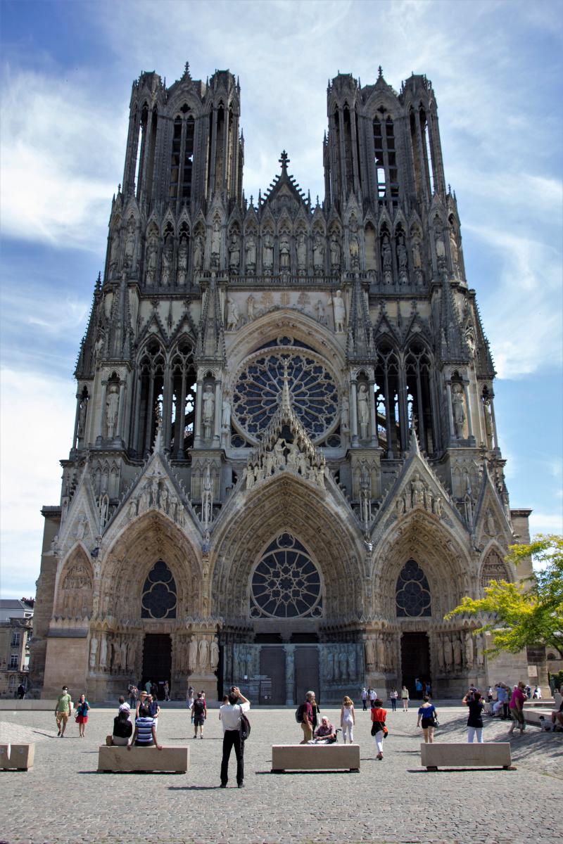 De gotische kathedraal van Reims.