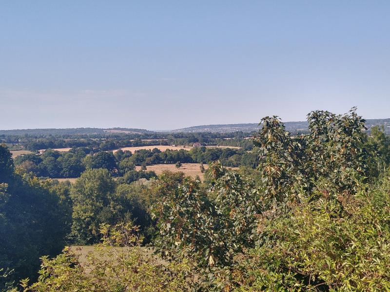 Panorama over Normandische dorpjes.
