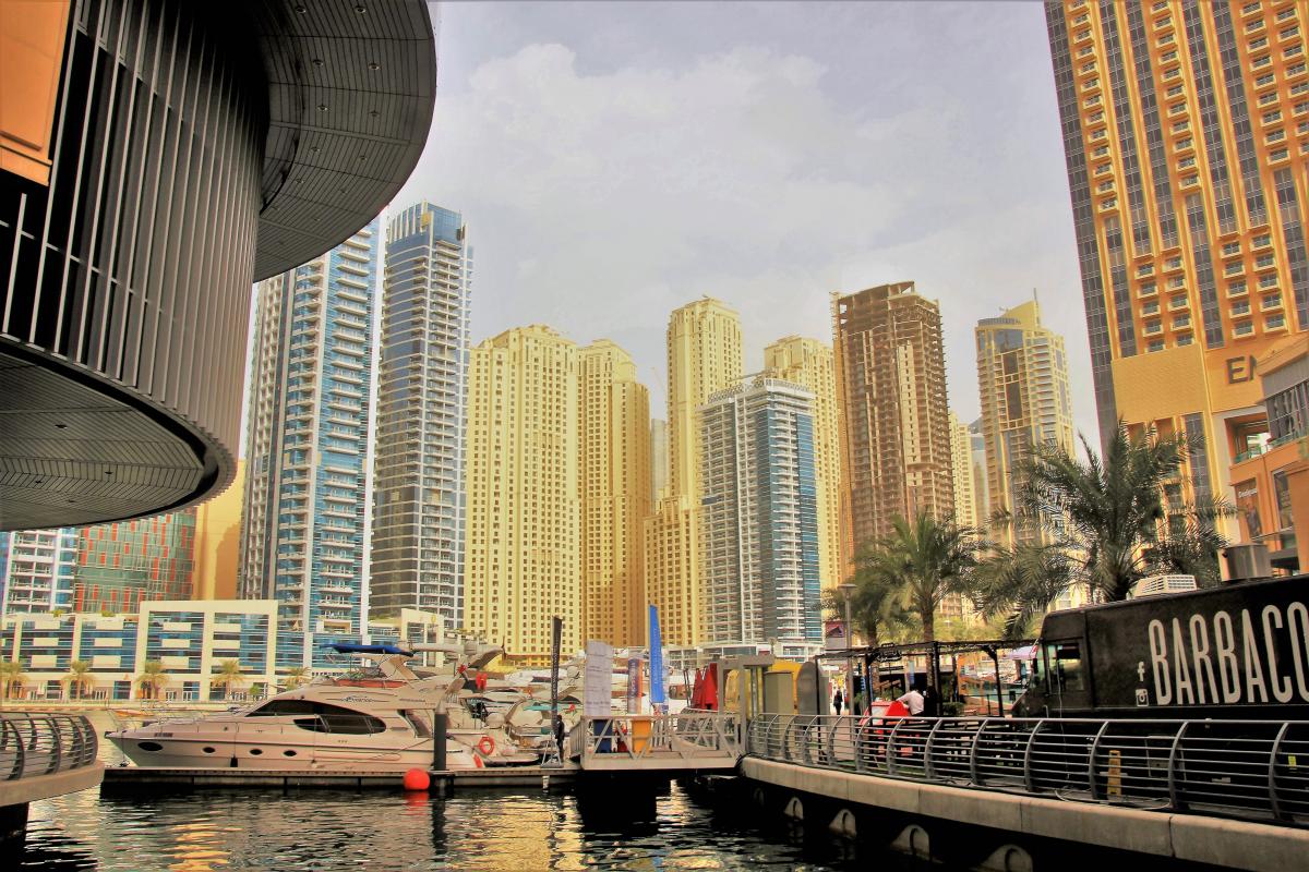 De jachthaven Dubai Marina.
