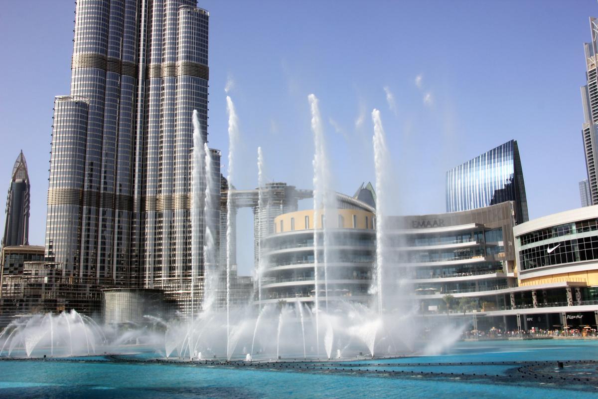 Dansende Dubai fonteinen
