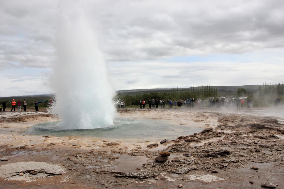 De Geysir in actie.