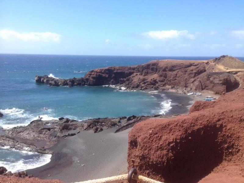 El Golfo waar de zee en lava elkaar raken